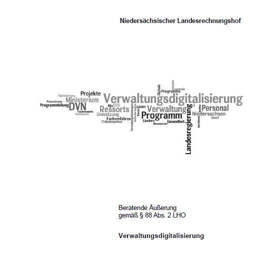 Beratende Äußerung "Verwaltungsdigitalisierung" Deckblatt-Ausschnitt (Schmuckbild)