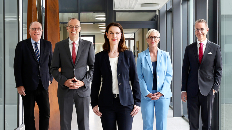 Michael Markmann |Dr. Eckart Lantz | Präsidentin Dr. Sandra von Klaeden | Susanne Haack | Dr. Berend Lindner | Nicht auf dem Foto: Vizepräsidentin Andrea Schröder-Ehlers